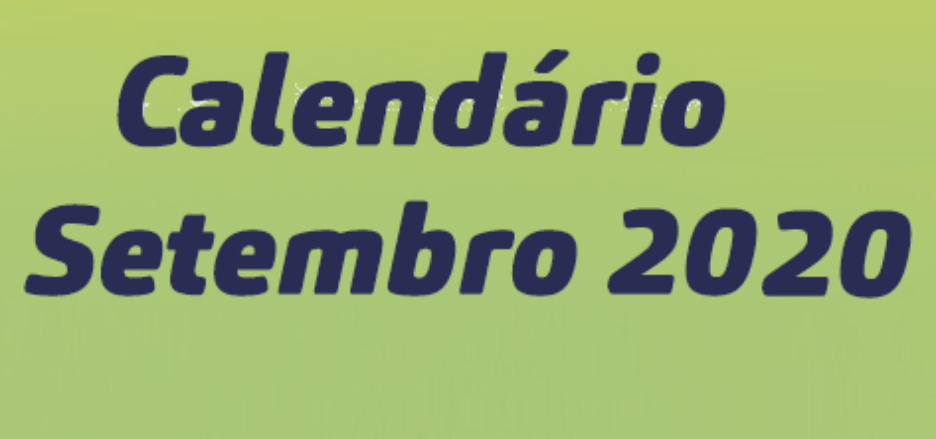 Calendário de Eventos Setembro 2019